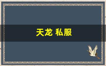 天龙 私服(天龙手游私sf下载) (13)